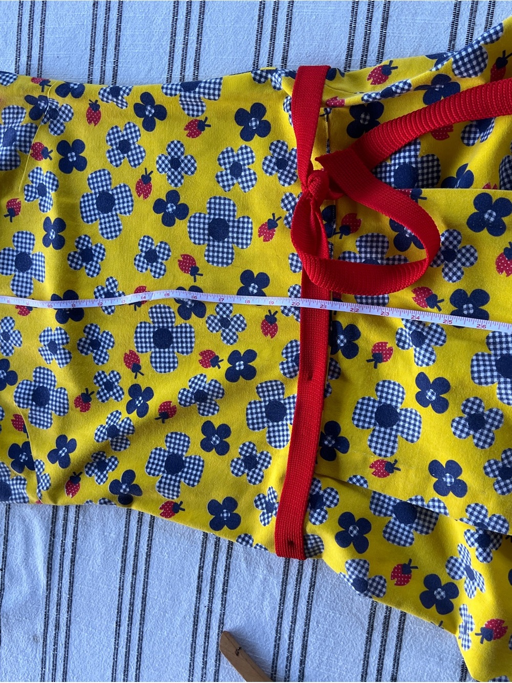 Yellow Floral Print handmade Vintage 60’s dress-Small women’s - Picture 6 of 9